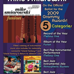 Mike Smiarowski - Fusion Grammy flyer 2009